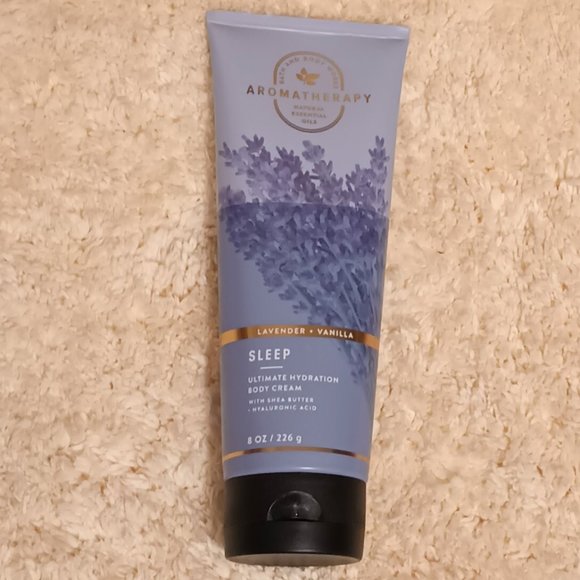 NWT ~ BBW Aromatherapy Lavender & Vanilla Ultimate Hydration Body Cream (8 oz.) - Picture 3 of 4